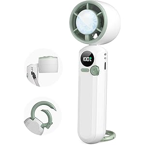 【33%OFF+40%OFF】【1,199円】 Sintu USB充電式 冷却プレート付き 100段階風量 ハンディファン