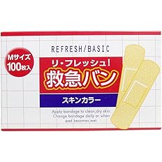 【値下げ】【165円】 阿蘇製薬 リ・フレッシュ救急バン Mサイズ 100枚入