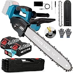 【37%OFF】【9,405円】 SPGDSPSY 充電式 4000mAhバッテリ2個付属 電動チェーンソー 【送料無料】