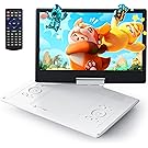 【35%OFF】【7,787円】 Surfola 14.1インチ液晶 5000mAhバッテリー デュアルアンプ内蔵 ポータブルDVDプレーヤー 【送料無料】