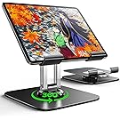 【38%OFF+41%OFF】【1,100円】 LISEN アルミ合金製 360°回転 高さ調節可能 折り畳み スイッチ2対応 スマホ タブレットスタンド