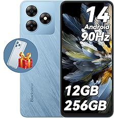 【在庫一掃セール】【12,540円】 Blackview SIMフリー スマホ Android14 6.56インチ 12GB+256GB Wave8 【送料無料】
