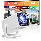 【5%OFF+1,000円OFF】【4,849円】 Sainellor 超短焦点 小型 270°回転 天井投影 1080P 4K対応 スマホ対応 ホームプロジェクター 【送料無料】