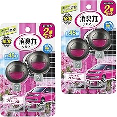 【45%OFF】【415円（定期便374円）】 消臭力 車用 クリップタイプ フローラル 4個セット