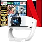 【50%OFF】【6,999円】 NUTROMO Android TV搭載 270°回転 天井投影 Wi-Fi6 4K対応 自動台形補正 家庭用 プロジェクター 【送料無料】