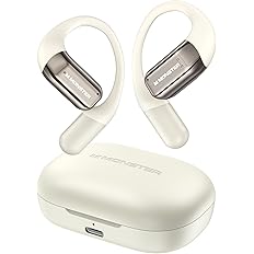 【59%OFF】【2,450円】 Monster Bluetooth5.3+EDR オープンイヤー 空気伝導 ワイヤレスイヤホン