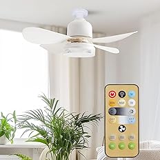 【61%OFF】【990円】 highydro 4枚羽根 30W 無段階調光調色 3段階風量調整 E26口金 LEDシーリングファンライト