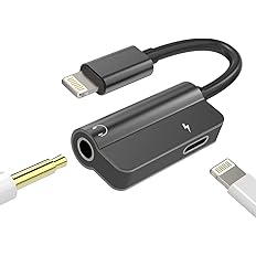 【77%OFF】【234円】 WASRUYI MFI認証 2in1ライトニング 3.5mm Auxイヤホン ジャック アダプター