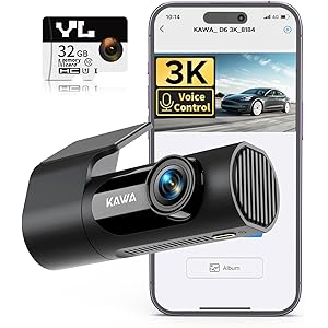 【45%OFF】【3,784円】 KAWA 3K WIFI内蔵 音声操作 ドライブレコーダー 32GB SDカード付属 【送料無料】