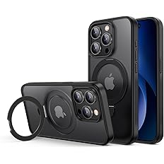 【ブラックフライデー】【56%OFF】【1,451円】 UGREEN iPhone15Proケース MagSafe対応 マグネット搭載 丸型スタンド付き ワイヤレス充電対応