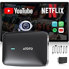 【本日最終日】【スマイルSale】【50%OFF】【7,249円】 ATOTOMOVE CarPlay Ai Box ワイヤレス AIボックス OBD2スキャナー搭載 iPhone＆Android Auto対応 AI ChatGPT搭載 YouTube・Netflix対応 デュアルWiFi 【送料無料】