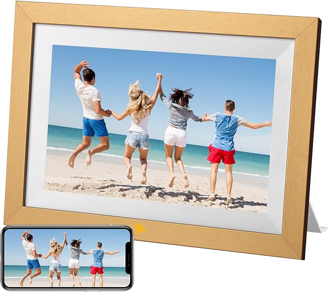 【ブラックフライデー】【8,399円】 KODAK デジタルフォトフレーム 木製 10インチ 1280×800 32GB内蔵 SDカード拡張可 USBメモリ・Wifi対応 【送料無料】