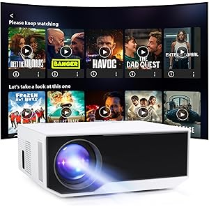 【ブラックフライデー】【68%OFF+460円OFF】【2,440円】 ZDK Bluetooth5.0 5GWIFI 20000LM 1080P 4K対応 プロジェクター