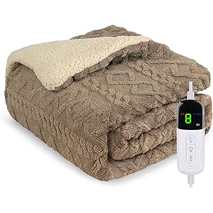 【60%OFF+30%OFF】【3,919円】 Heshare 掛け敷き兼用 速暖 7段階温度調整 タイマー付き 厚手生地 洗える 電気毛布 【送料無料】