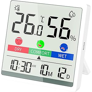 【50%OFF】【750円】 Guranko スタンド式＆マグネット式2WAY 大画面 時計＆温湿度計