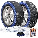 【43%OFF+50%OFF】【2,373円】 lixinixil 布製 ジャッキ不要 タイヤチェーン 2本セット 【送料無料】