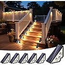 【50%OFF】【1,499円】 Shuniu 自動充電 自動点灯 IP65防水 ソーラーデッキライト 電球色 6個セット