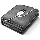 【24%OFF+21%OFF】【3,934円】 AooDen 無段階温度調節 洗える 電気敷き毛布 【送料無料】