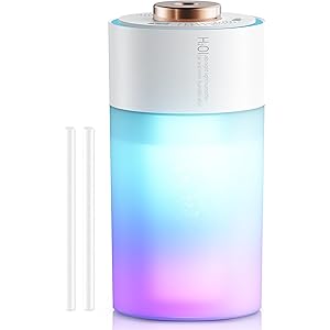 【76%OFF】【599円】 GEKIAN Type-C式 除菌 大容量380ML 7色LED 超音波式 卓上加湿器