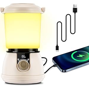 【50%OFF】【999円】 SAMUUN USB充電式 5200mAh モバイルバッテリー機能付き LEDランタン