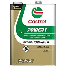 【スマイルSale】【42%OFF】【3,495円】 カストロール エンジンオイル POWER1 4T 10W-40 MA2 4L 二輪車4サイクルエンジン用