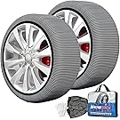 【42%OFF+50%OFF】【2,395円】 NIJOSTORE ジャッキ不要 布製 タイヤチェーン チェーン規制対応 2個セット 【送料無料】