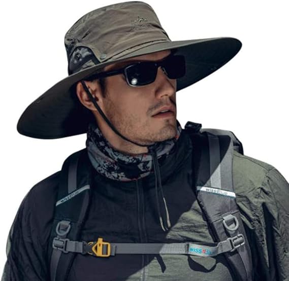 【55%OFF+30%OFF】【531円】 Cooltto メンズ メッシュ UVカット つば広 フィッシングハット