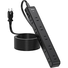 【値下げ】【タイムセール】【809円】 Addtam 10個口 雷ガード 一括スイッチ付き 電源タップ 2m