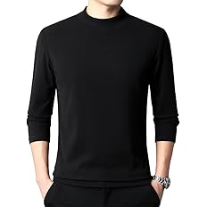 【58%OFF】【999円】 FLYSKY メンズ 両面起毛 モックネック 無地 あったかロンT