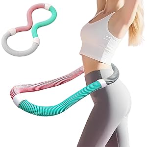 【50%OFF】【940円】 REBEAUQ ダイエット用 ソフトスプリングフラフープ