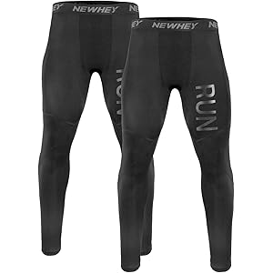 【47%OFF】【799円】 NEWHEY メンズ コンプレッション スポーツタイツ ポケット付き 2枚セット