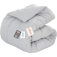 【42%OFF】【1,599円】 Keusnix 冬用 軽くてあったかピーチスキン加工 Ag+銀イオン抗菌 掛け布団 ダブル 190x210cm