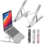 【28%OFF+ポイント20%】【実質403円】 JOKOU アルミ製軽量 10段階高さ調整可能 折りたたみ式 ノートパソコンスタンド