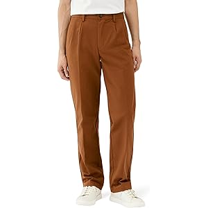 【値下げ】【43%OFF】【584円】 Amazon Essentials メンズ タック入り 防シワ加工 クラシックフィット チノパン