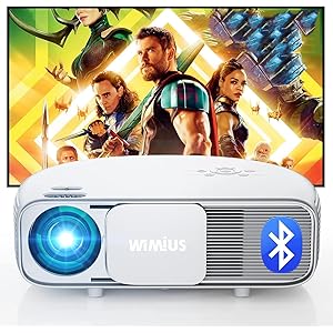 【50%OFF】【2,999円】 WiMiUS 高輝度600ANSIルーメン 5G&2.4G Bluetooth 4K対応 1080PフルHD s4プロジェクター 【送料無料】