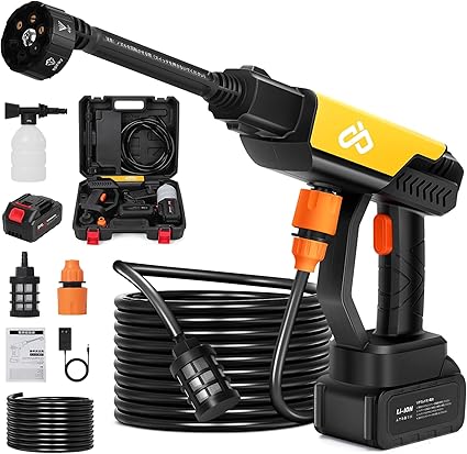 【1,999円】 vibekoi 充電式 マキタ互換バッテリー 強力噴射10m 6in1 ノズル 自吸式 コードレス 高圧洗浄機