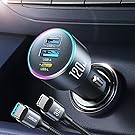 【17%OFF+50%OFF】【1,490円】 Joyroom 120W双方向急速充電 3ポート 独立3チップ カーチャージャー ケーブルセット