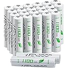 【1本あたり実質63円】【実質1,504円】 WENJOOP 充電式 NiMH 単4電池 1100mAh 低自己放電 最大1200回 24本