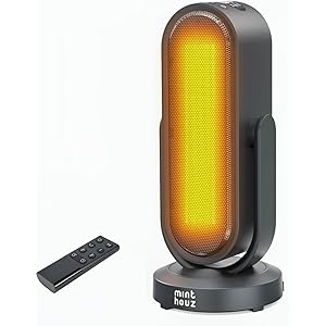 【新生活セール】【58%OFF+15%OFF】【4,417円】 Minthouz 700W/1200W 8～15畳 3秒速暖 ECO省エネ 左右120°上下55°首振り セラミックファンヒーター 【送料無料】