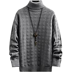 【50%OFF】【1,000円】 Aaronlive メンズ タートルネック ニットセーター