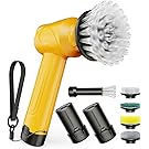 【新生活セール】【17%OFF+50%OFF】【2,416円】 Qimedo 充電式 800RPM高速回転 コードレス電動モップ 交換用モップパッド4枚・予備バッテリー付属 【送料無料】