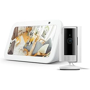 【新生活セール】【74%OFF】【4,980円】 Amazon Echo Show 5 (第3世代) グレーシャーホワイト + Ring Indoor Cam (第2世代) 【送料無料】